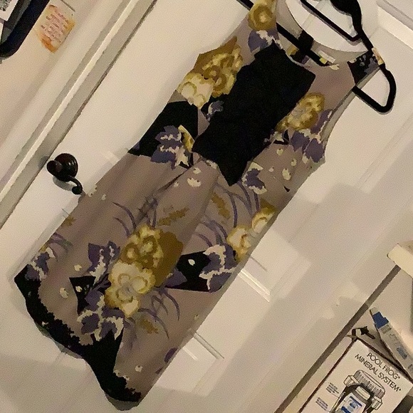 Anthropologie Leifsdottir Silk Dress Floral Purple - Picture 2 of 10